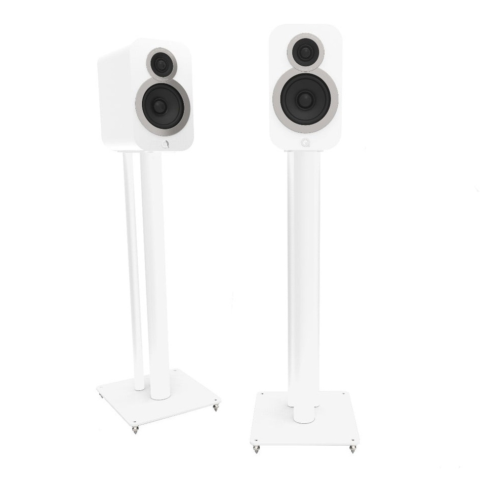 Q Acoustics FS50 høyttalerstativ, hvitt par