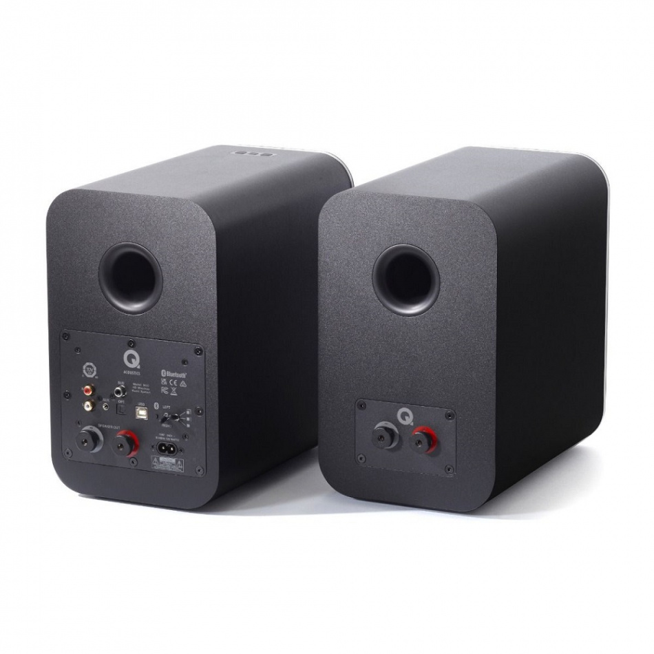 Q Acoustics M20 aktive stereohøyttalere med Bluetooth & DAC, svart par