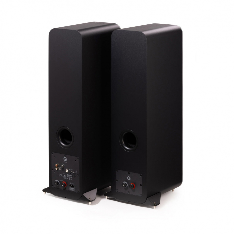 Q Acoustics M40 aktive stereohøyttalere med Bluetooth & DAC, svart par