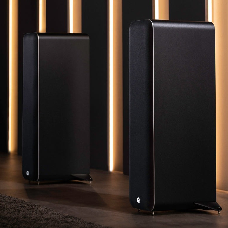 Q Acoustics M40 aktive stereohøyttalere med Bluetooth & DAC, svart par