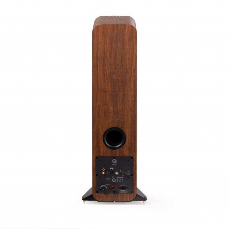 Q Acoustics M40 aktive stereohøyttalere med Bluetooth & DAC, valnøtt par