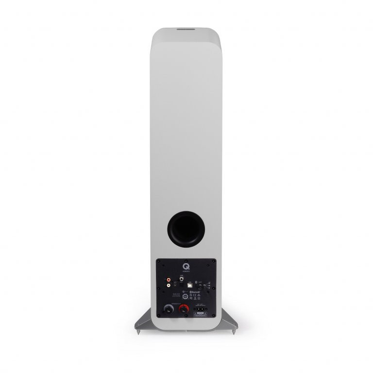 Q Acoustics M40 aktive stereohøyttalere med Bluetooth & DAC, hvitt par