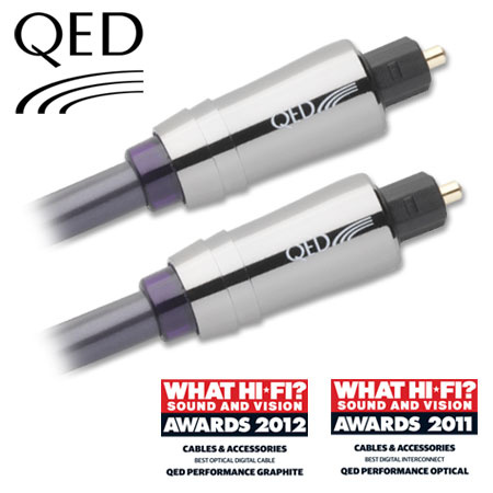 Qed Performance Optical Graphite, optisk lydkabel Toslink