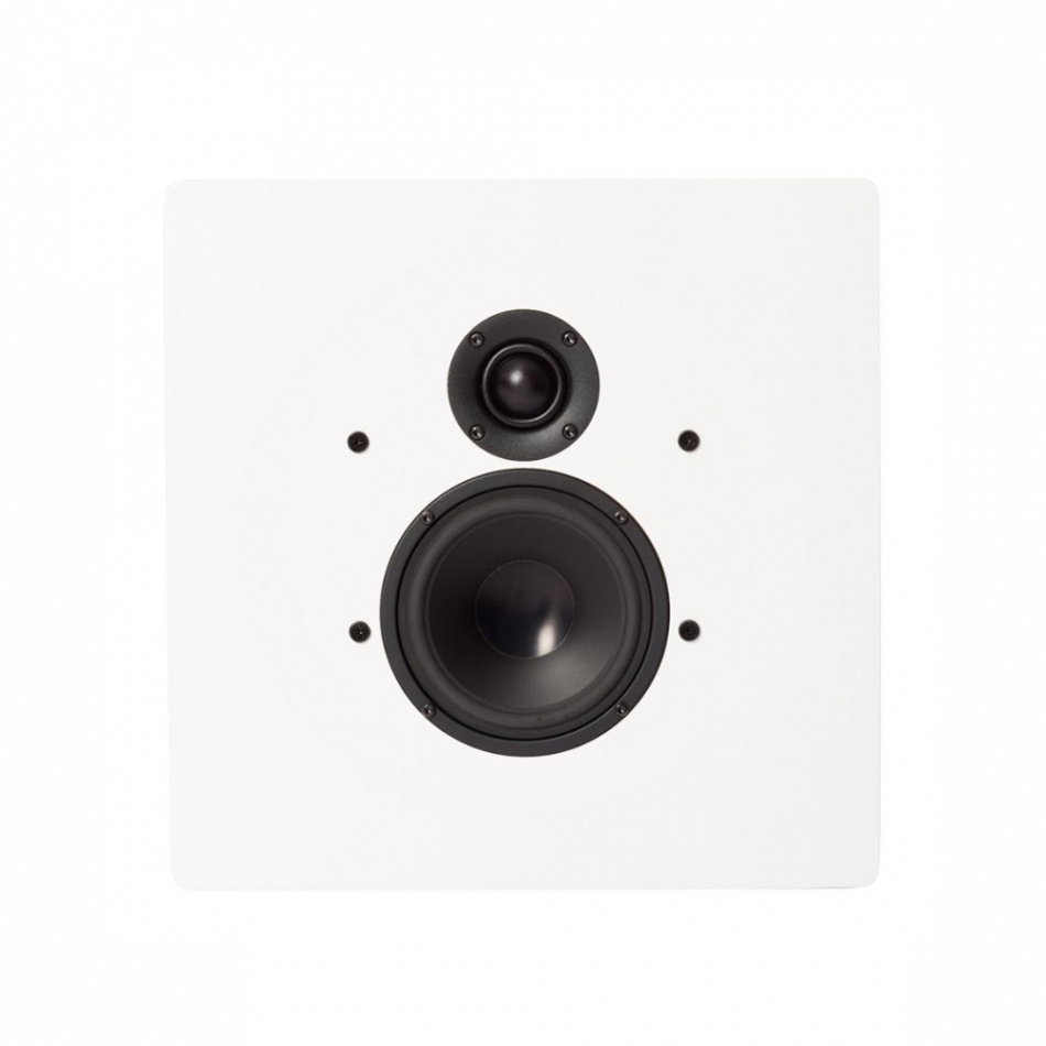 DLS Flatbox D-One vegghøyttaler, pianohvit stykk
