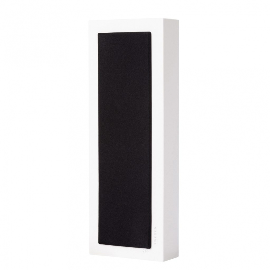 DLS Flatbox Slim Large vegghøyttaler, matt hvit stk
