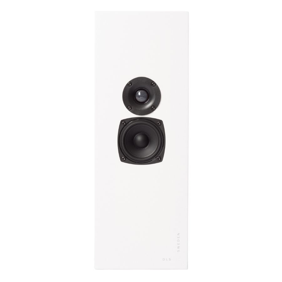DLS Flatbox Slim Large vegghøyttaler, matt hvit stk