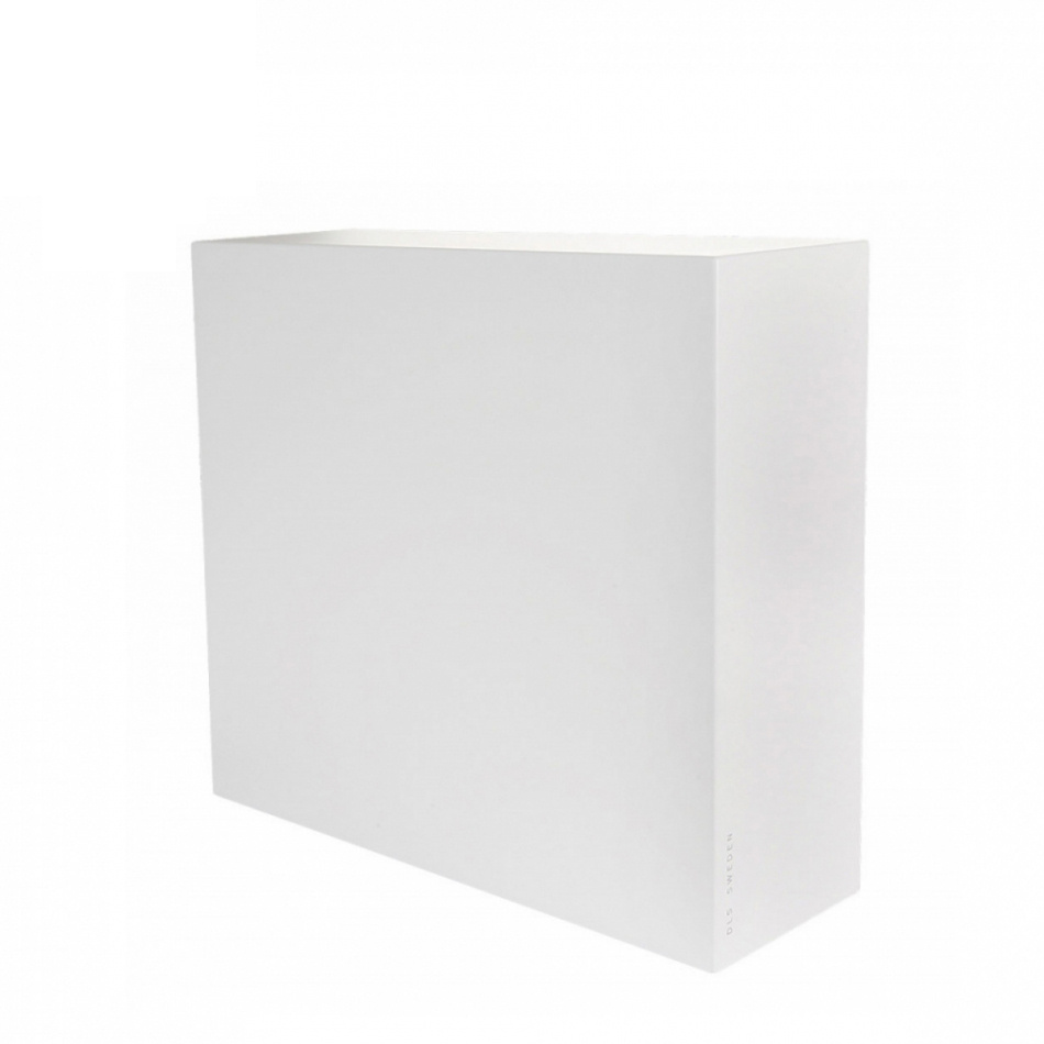 DLS Flatsub Midi veggmonterbar aktiv subwoofer, matt hvit