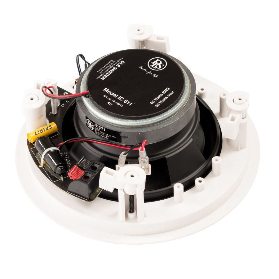 DLS IC611 innbyggingshøyttaler for tak med doble diskanter, par