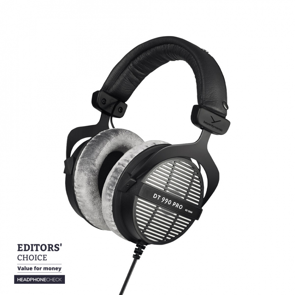 Beyerdynamic DT 990 PRO 80 Ohm, åpen over-ear studiohodetelefon