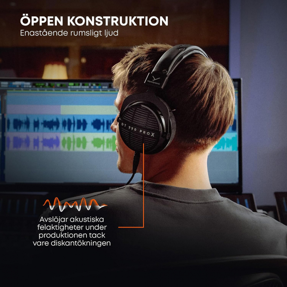 Beyerdynamic DT-990-PRO-X, åpen hodetelefon 48 Ohm