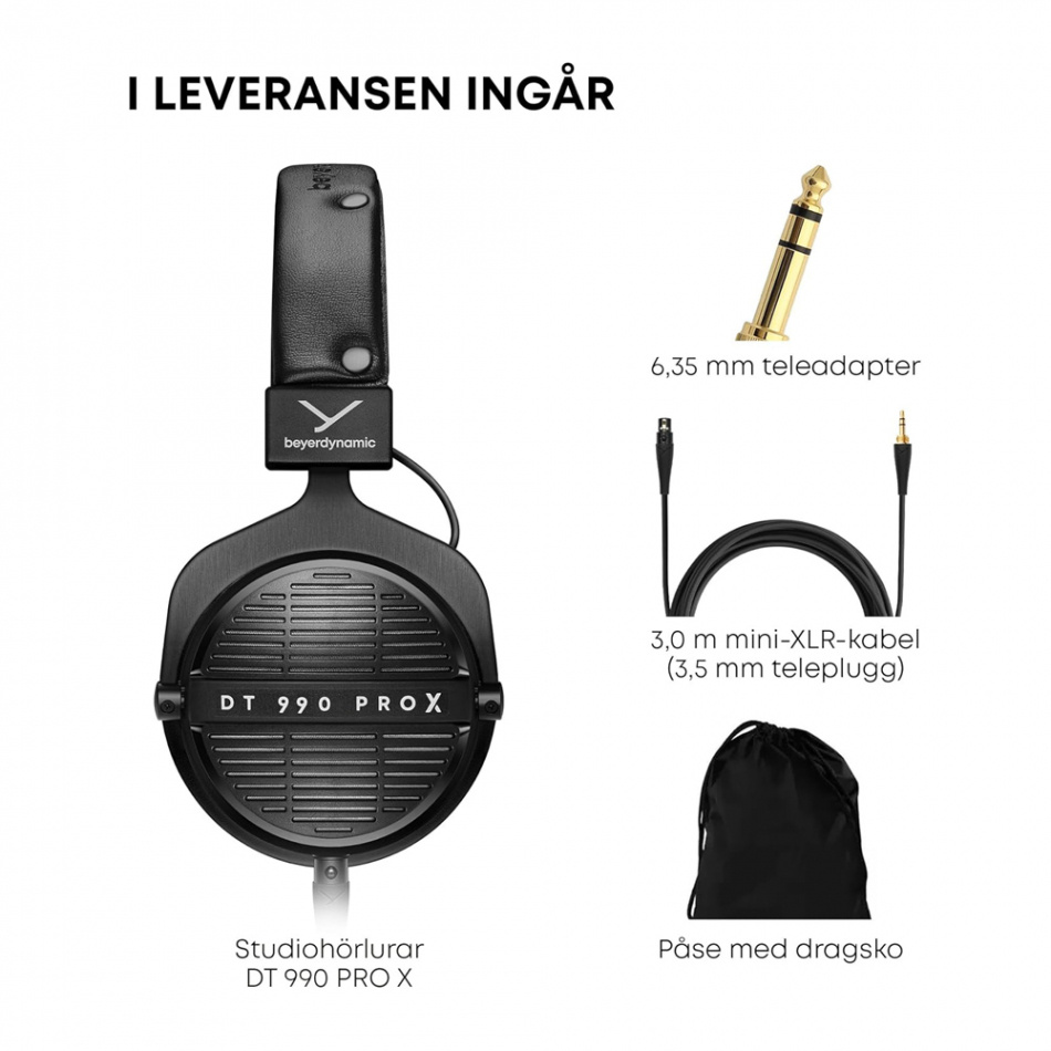 Beyerdynamic DT-990-PRO-X, åpen hodetelefon 48 Ohm