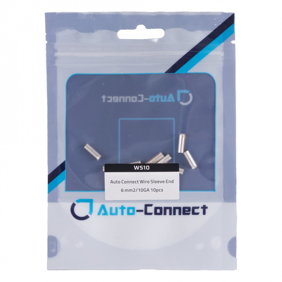 Auto-Connect WS10 kabelhylser for 6 mm² kabel, 10-pakning