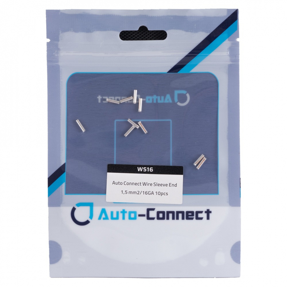 Auto-Connect WS16 kabelhylser for 1.5 mm² kabel, 10-pakning