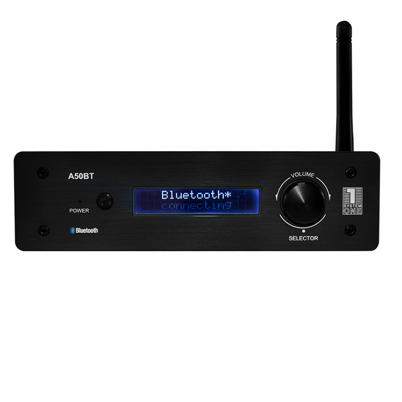 System One A50BT kompakt stereoforsterker med Bluetooth & DAC