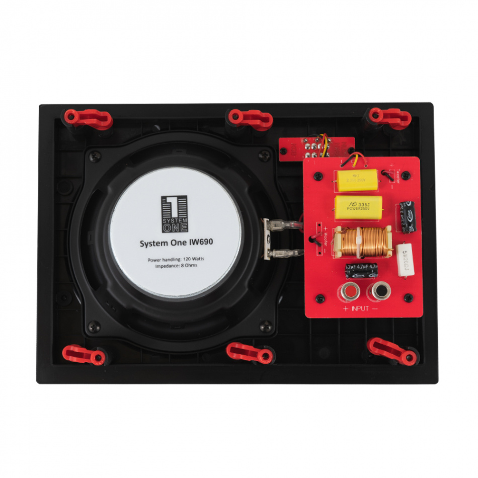 System One IW690, innbyggingshøyttaler for vegg, par
