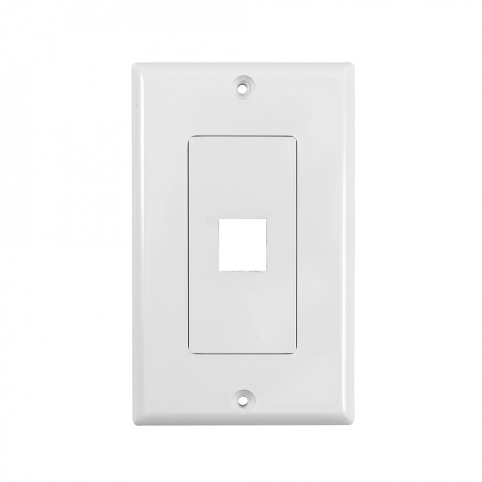 System One WP801 Wallplate, med 1 uttak