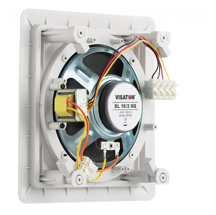 Visaton DL 18/2 SQ innfellingshøyttaler 100V-kompatibel, stk