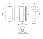 Visaton WB10 utendørshøyttaler for 100V, hvit stk Visaton WB10 utendørshøyttaler for 100V, hvit stk