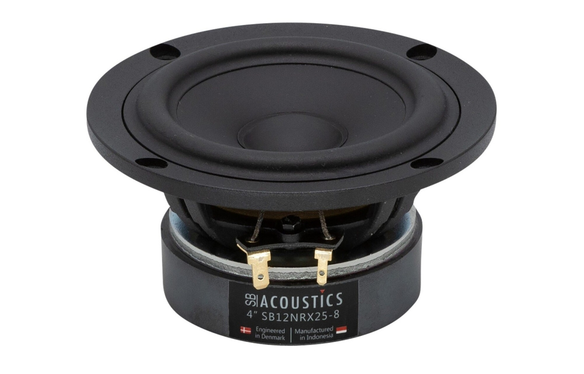 SB Acoustics SB12NRX25-8 høyttalerelement bass/mellomtone 4