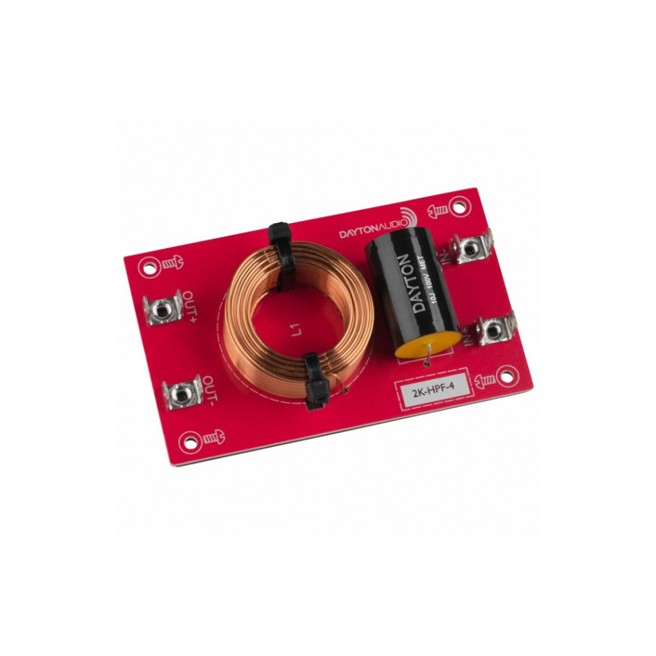 Dayton Audio 2K-HPF-4 Linkwitz-Riley delefilter høypass 2 kHz, 4 Ohm