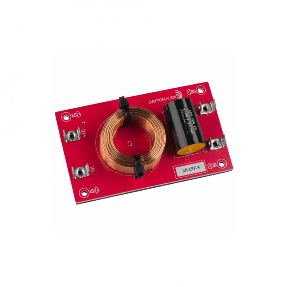 Dayton Audio 2K-LPF-4 Linkwitz-Riley delefilter lavpass 2 kHz, 4 Ohm