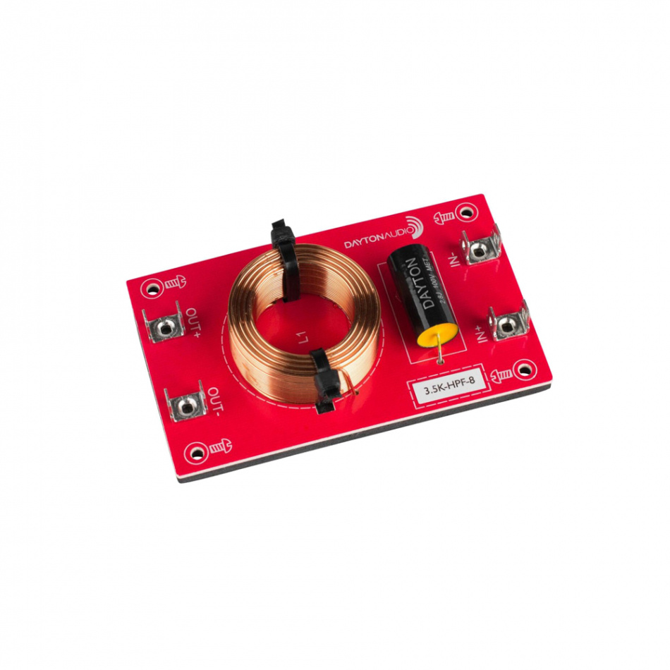 Dayton Audio 3.5K-HPF-8 Linkwitz-Riley delefilter høypass 3.5 kHz, 8 Ohm