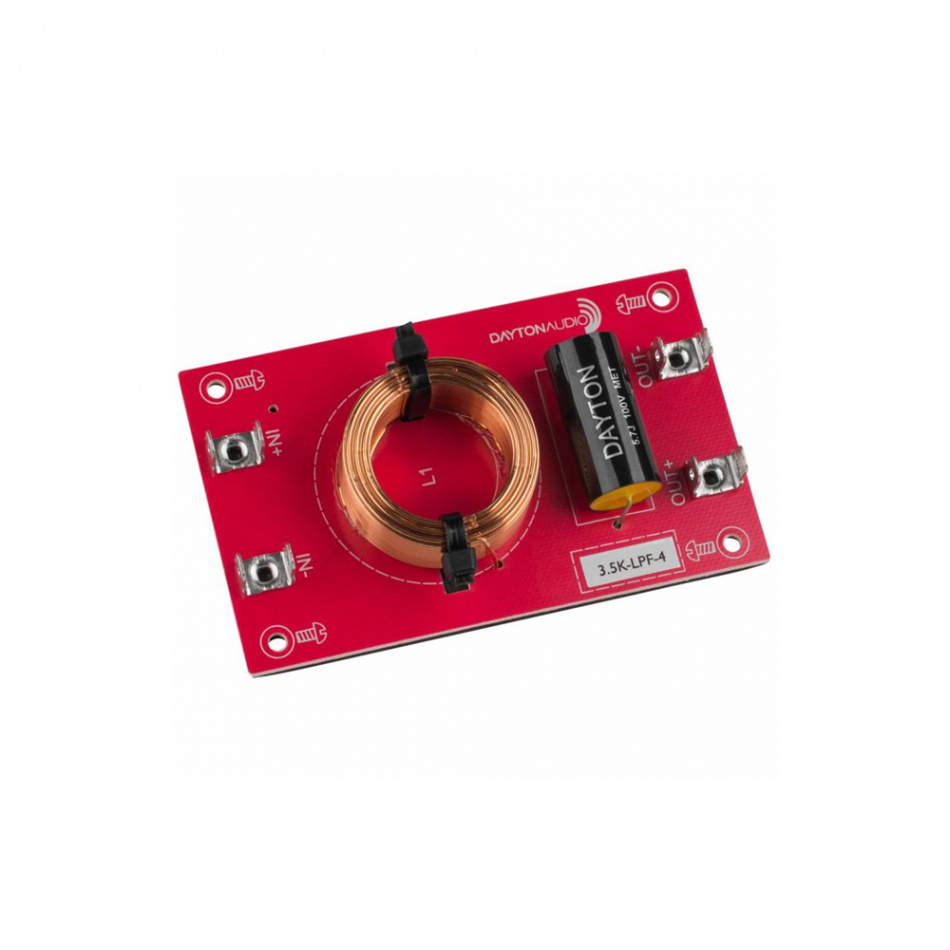 Dayton Audio 3.5K-LPF-4 Linkwitz-Riley delefilter lavpass 3.5 kHz, 4 Ohm