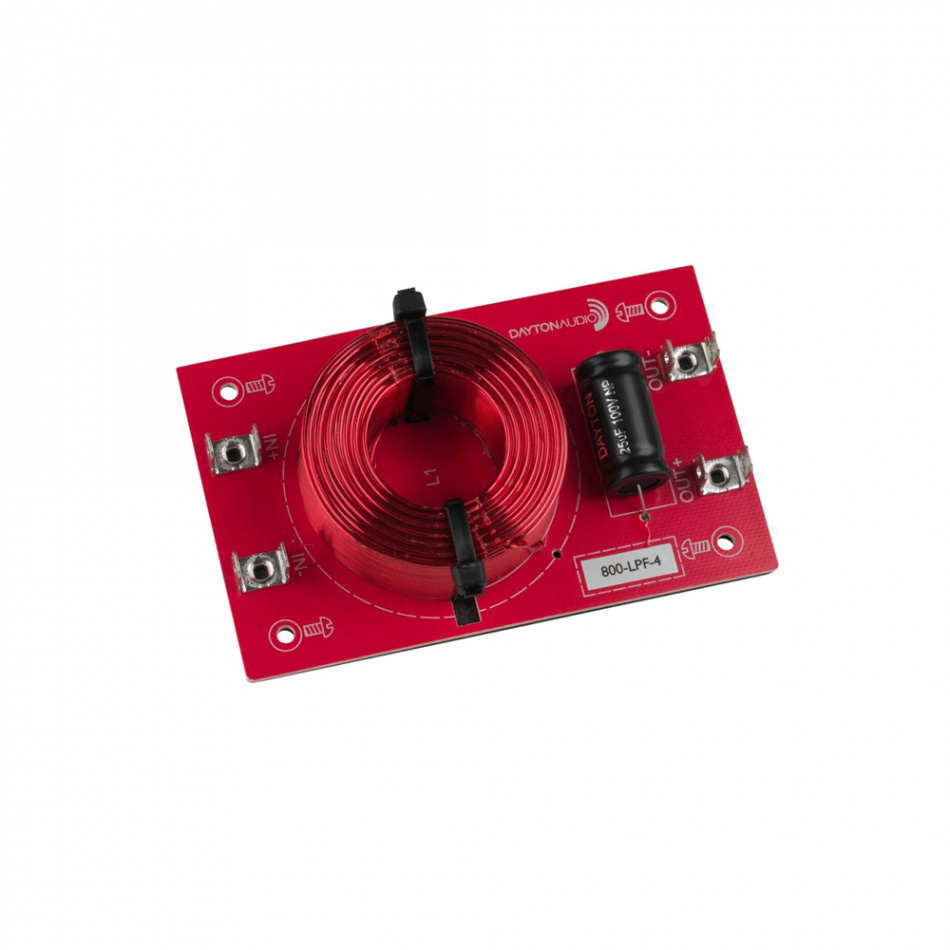 Dayton Audio 800-LPF-4 Linkwitz-Riley delefilter lavpass 800 Hz, 4 Ohm