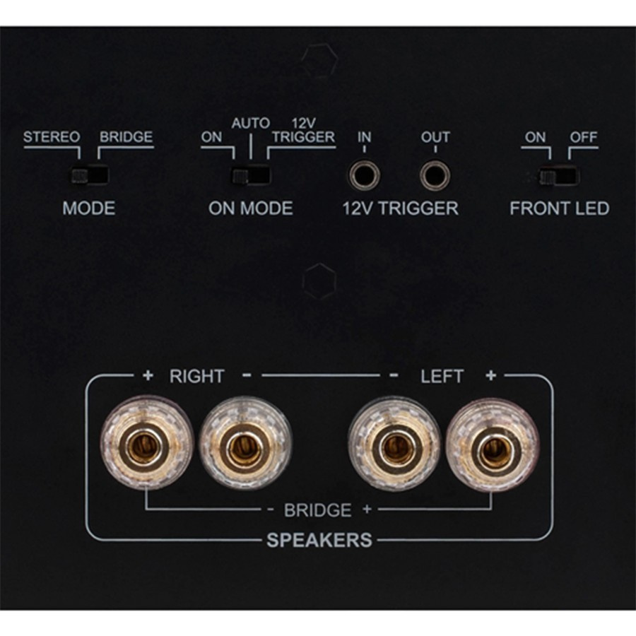 Dayton Audio A400 stereoforsterker med XLR