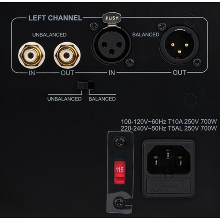 Dayton Audio A400 stereoforsterker med XLR