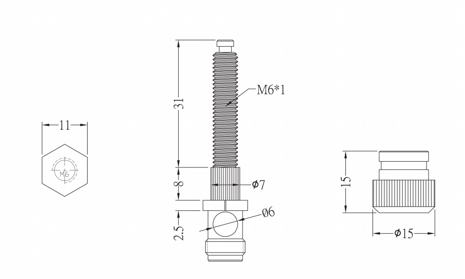 Dayton Audio BPA-38G gullbelagte høyttalerterminaler, par