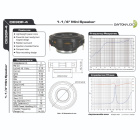 Dayton Audio CE30P-4 fullregisterelement Dayton Audio CE30P-4 fullregisterelement