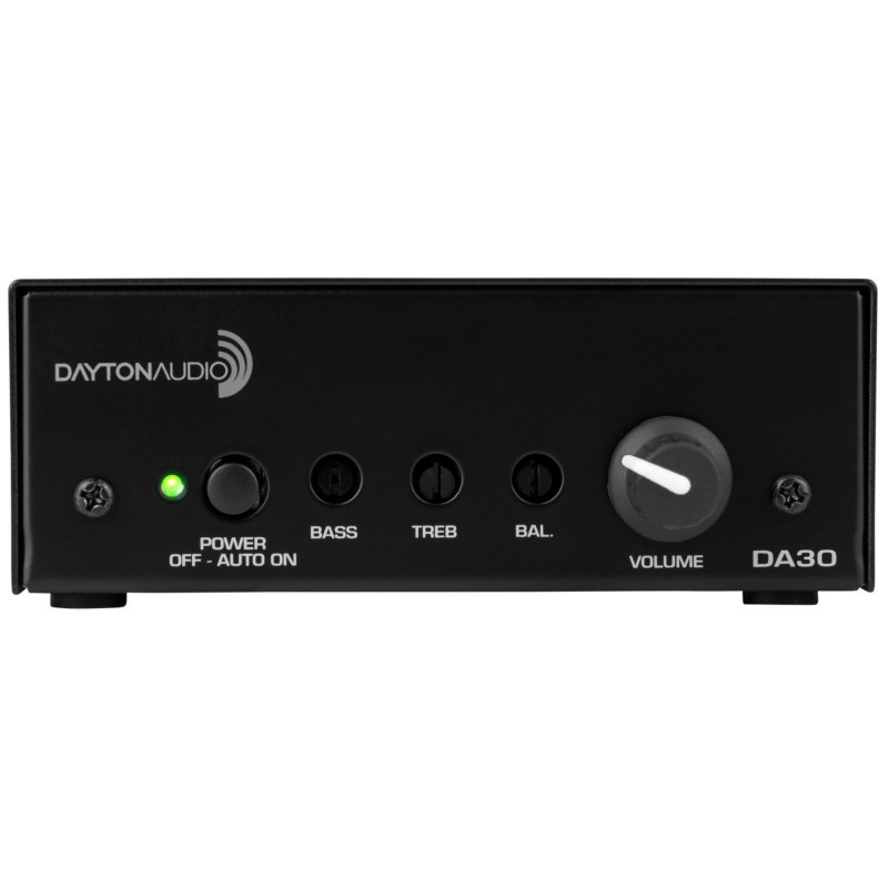 Dayton Audio DA30, stereoforsterker i kompakt format