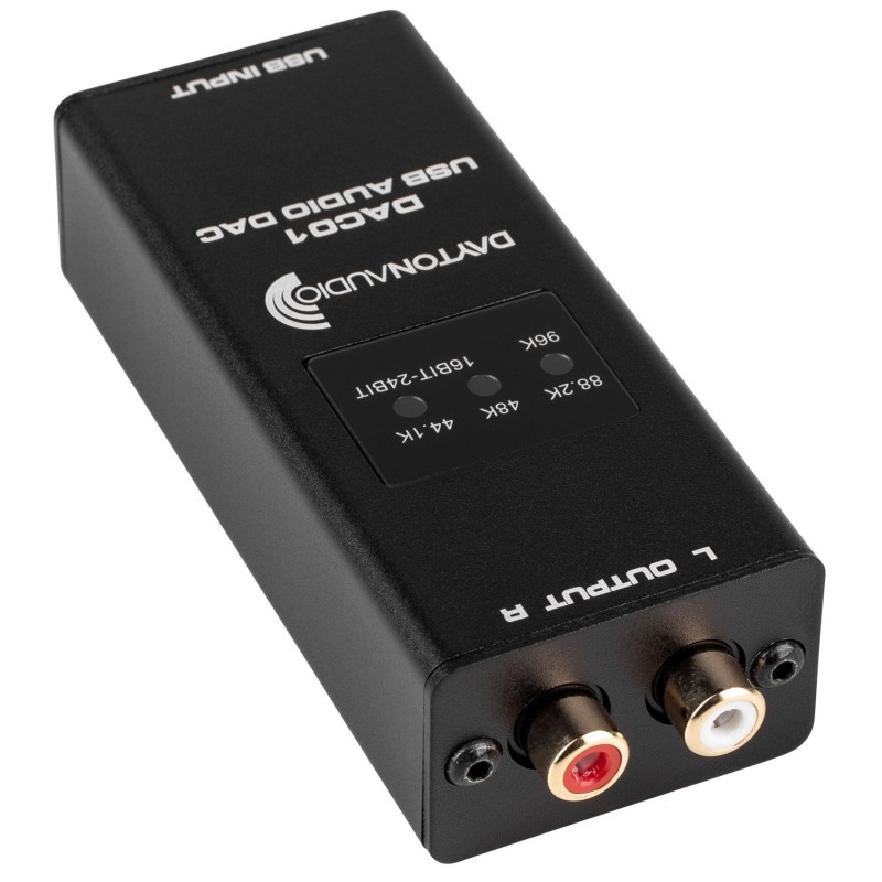 Dayton Audio DAC01, USB DAC med 24/96-støtte