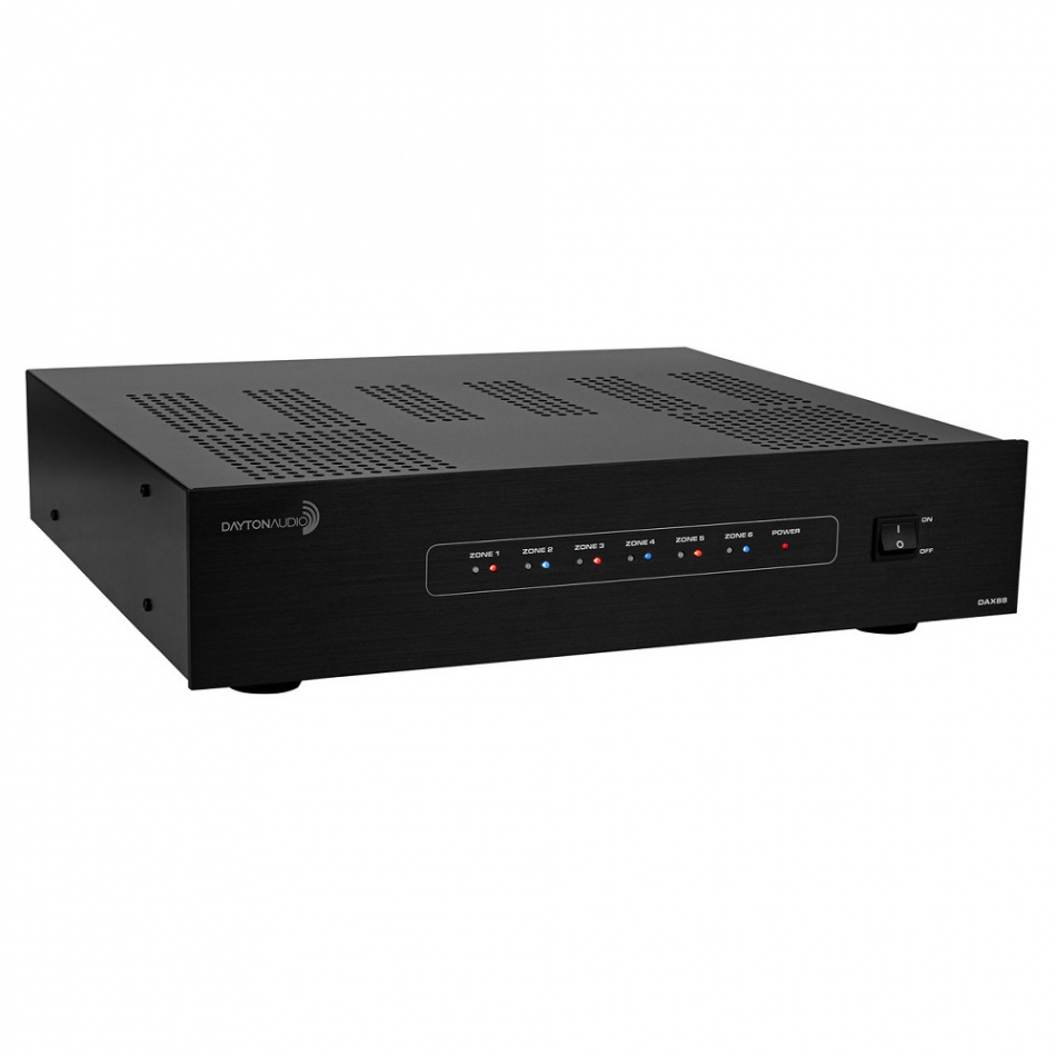 Dayton Audio DAX88 multiromsforsterker med nettverk, 12-kanaler