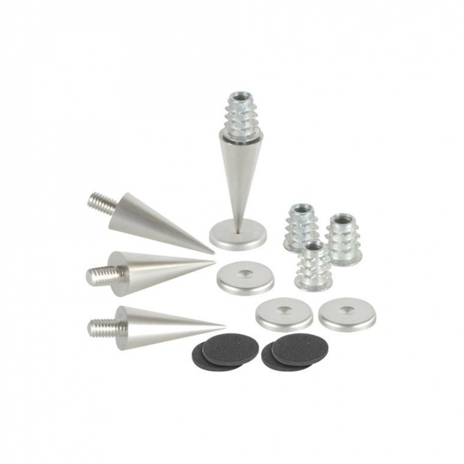 Dayton Audio DSS3-SN spikes 4-pakning, Satin Nickel