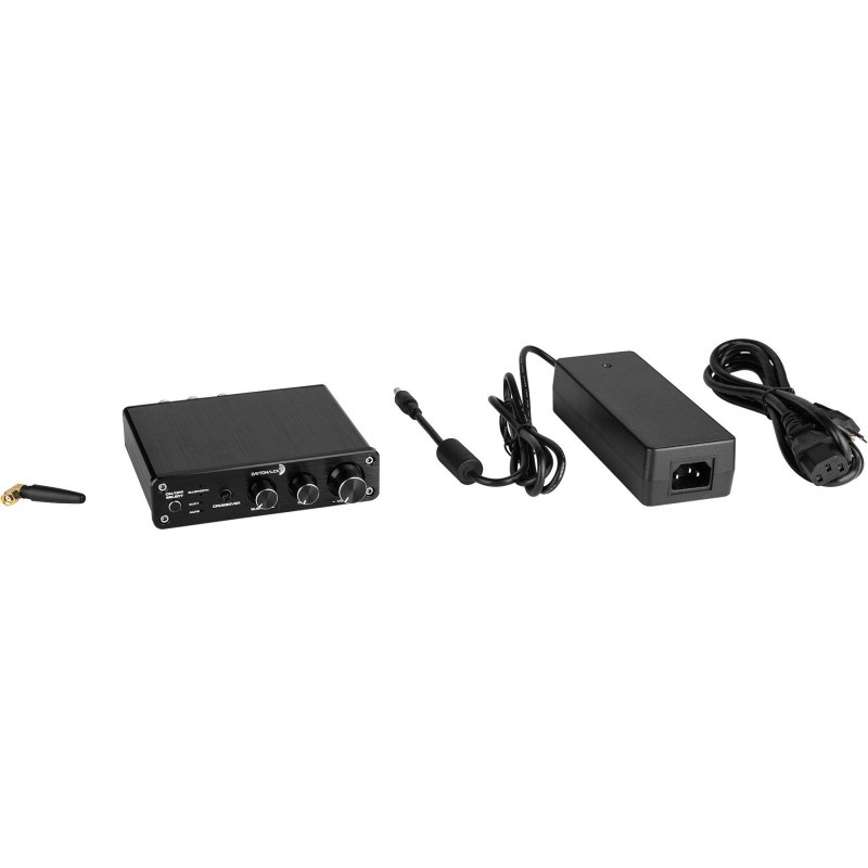 Dayton Audio DTA-2.1BT2 kompakt stereoforsterker med Bluetooth & subtrinn