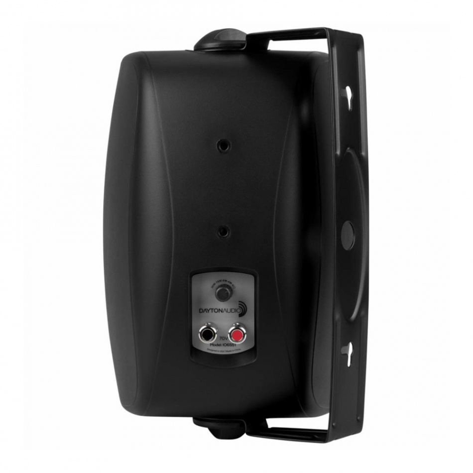 Dayton Audio IO655BT utendørshøyttalere med støtte for 70V, svart par