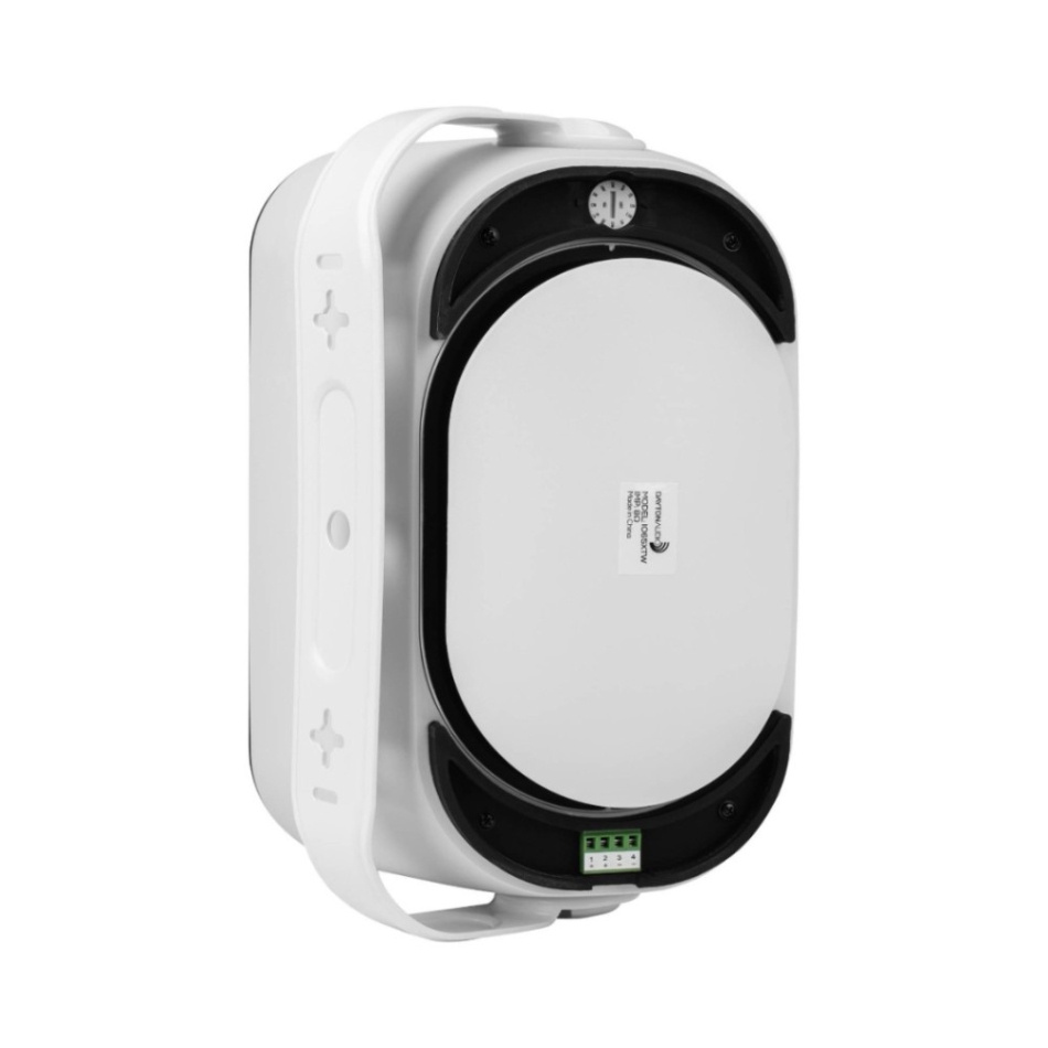Dayton Audio IO65XTB utendørshøyttalere med 100V-støtte, hvitt par
