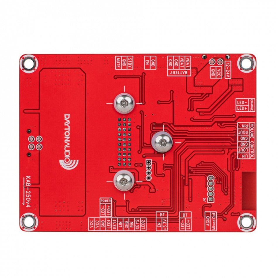 Dayton Audio KAB-250 v4, klasse D-forsterkerkort med Bluetooth 2x50 Watt