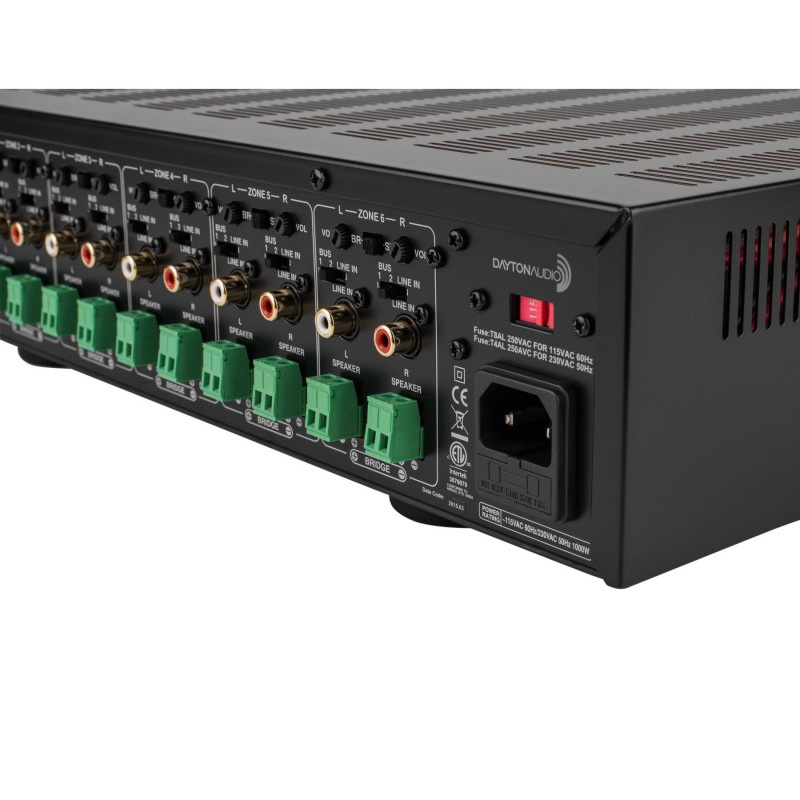 Dayton Audio MA1240a multiroom-forsterker, 12 kanaler