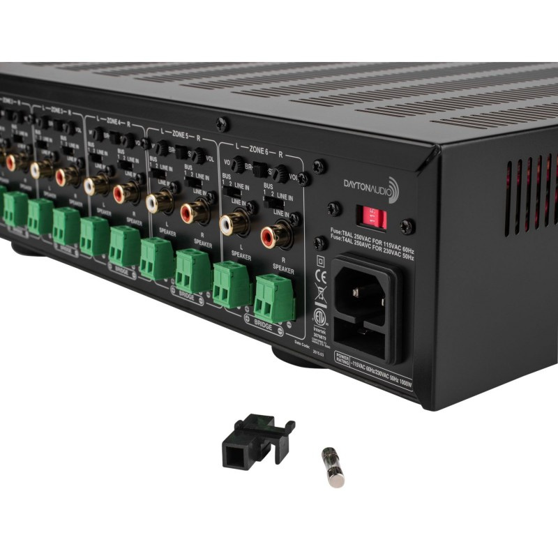 Dayton Audio MA1240a multiroom-forsterker, 12 kanaler
