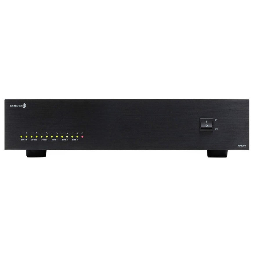 Dayton Audio MA1280 multiroom-forsterker, 12 kanaler inkl. rackører