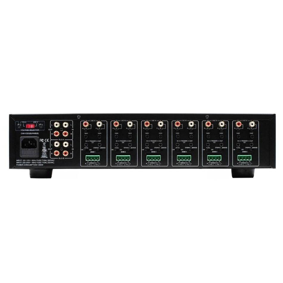 Dayton Audio MA1280 multiroom-forsterker, 12 kanaler inkl. rackører