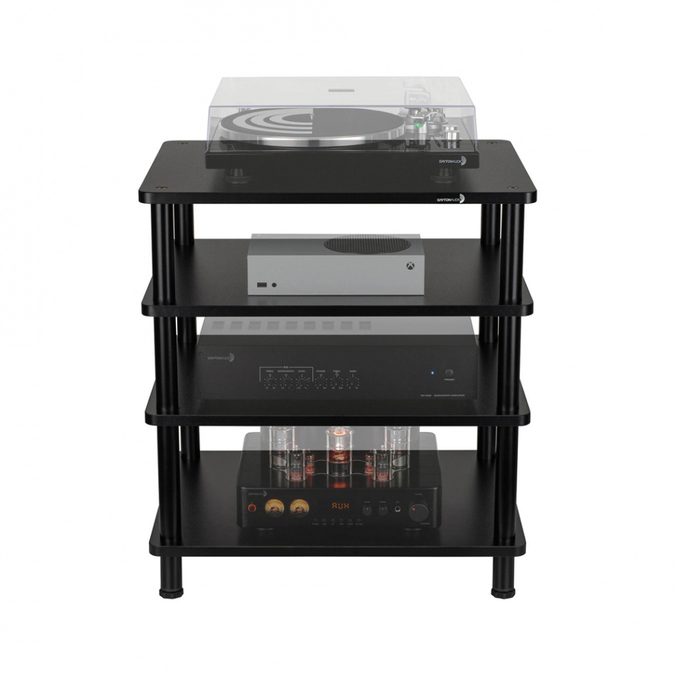 Dayton Audio MS41B, modulært HiFi-rack med fire plan