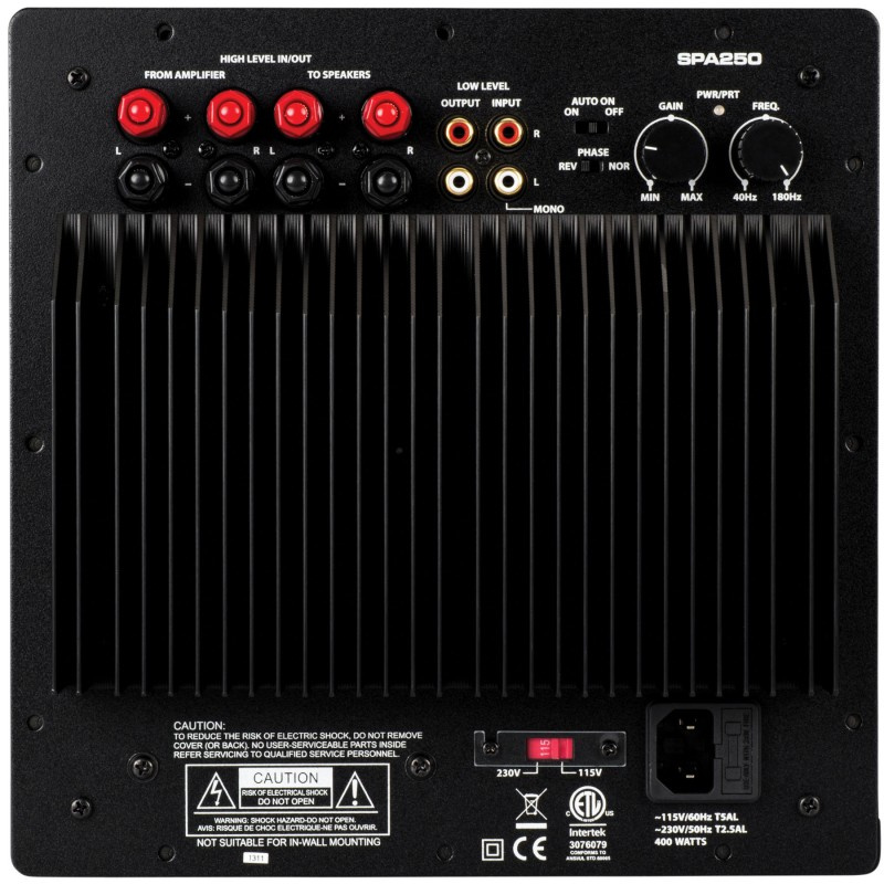 Dayton Audio SPA250, innebygd forsterker for subwoofer