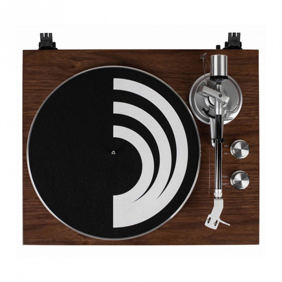 Dayton Audio TT-1BT vinylspiller med Bluetooth, RIAA & USB valnøtt