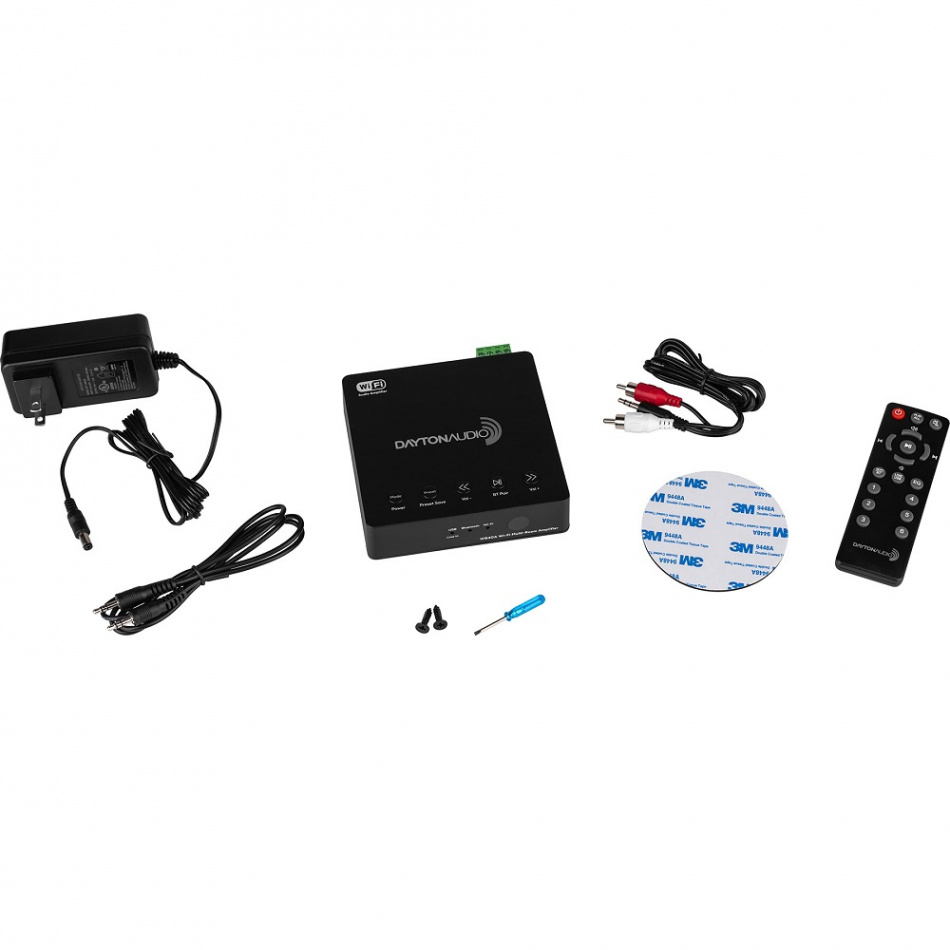 Dayton Audio WB40A kompakt stereoforsterker med nettverk & Bluetooth