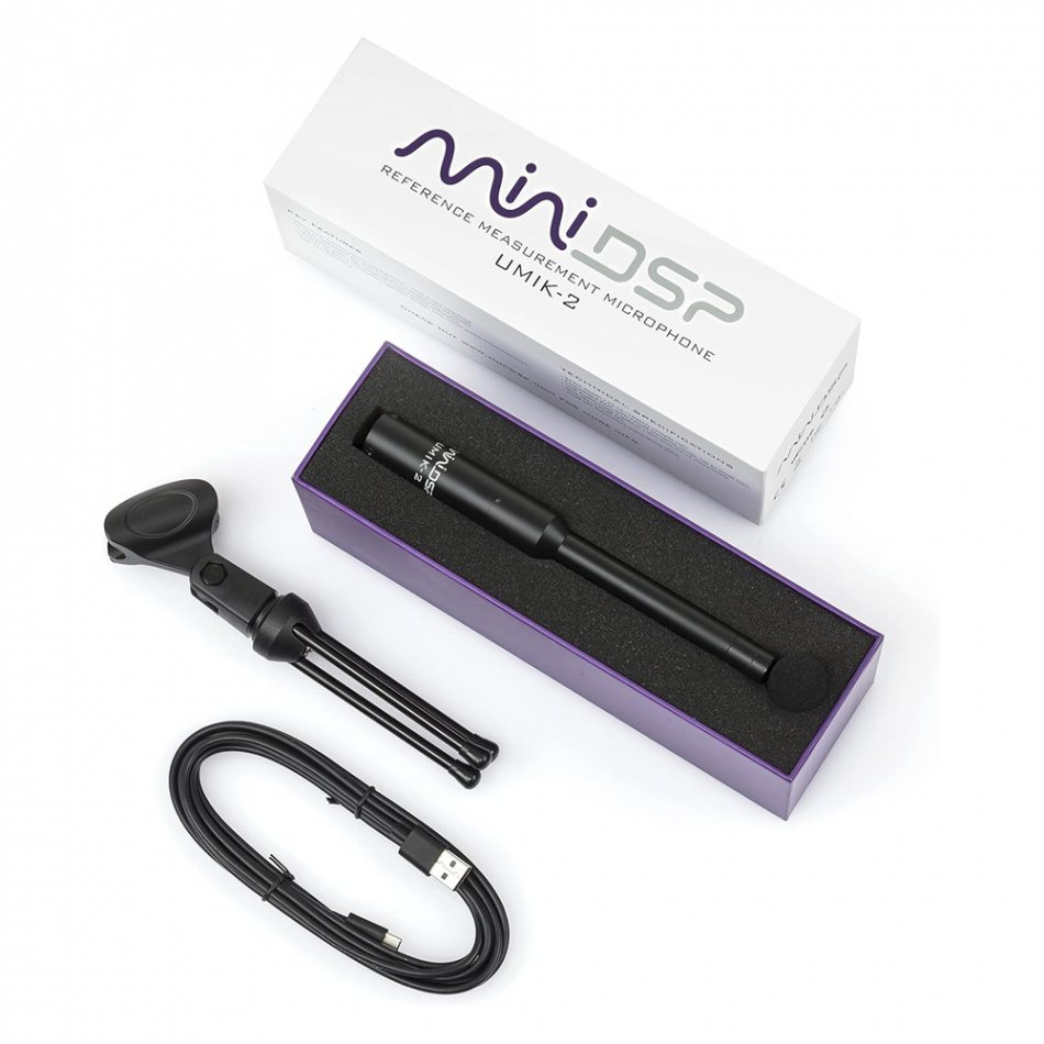 MiniDSP UMIK-2, USB-målemikrofon for bl.a. REW og Dirac Live