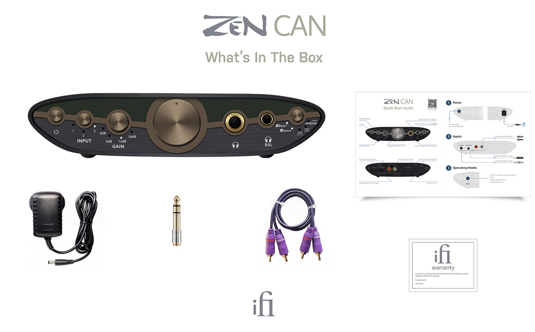 iFi Audio Zen CAN 3 klasse A-koblet hodetelefonforsterker